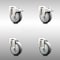 Service Caster 4 Inch 316SS Thermoplastic Rubber Swivel Bolt Hole Caster Set with 2 Lock Brake SCC-SS316BHTTL20S414-TPRB-2-S-2 - alternate 1
